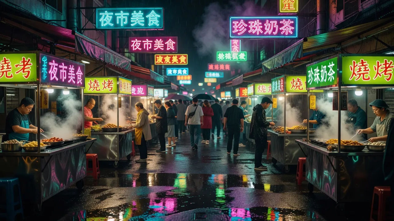 Wet market street