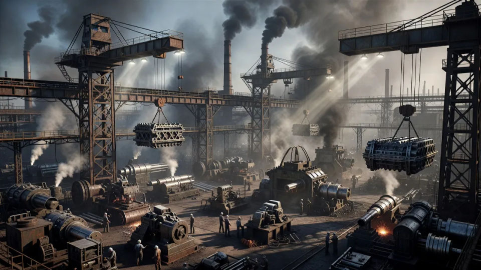 Industrial munitions yard