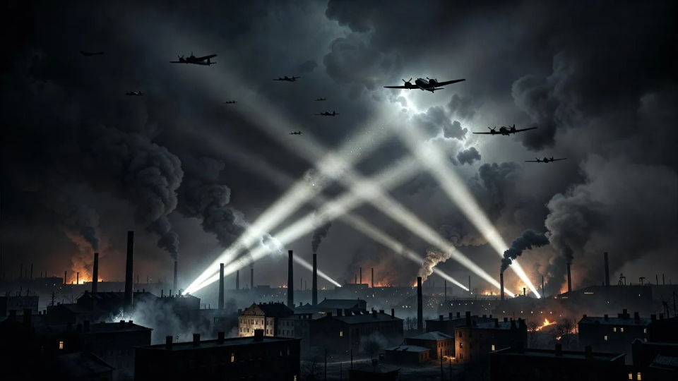 Searchlight skyline patrol