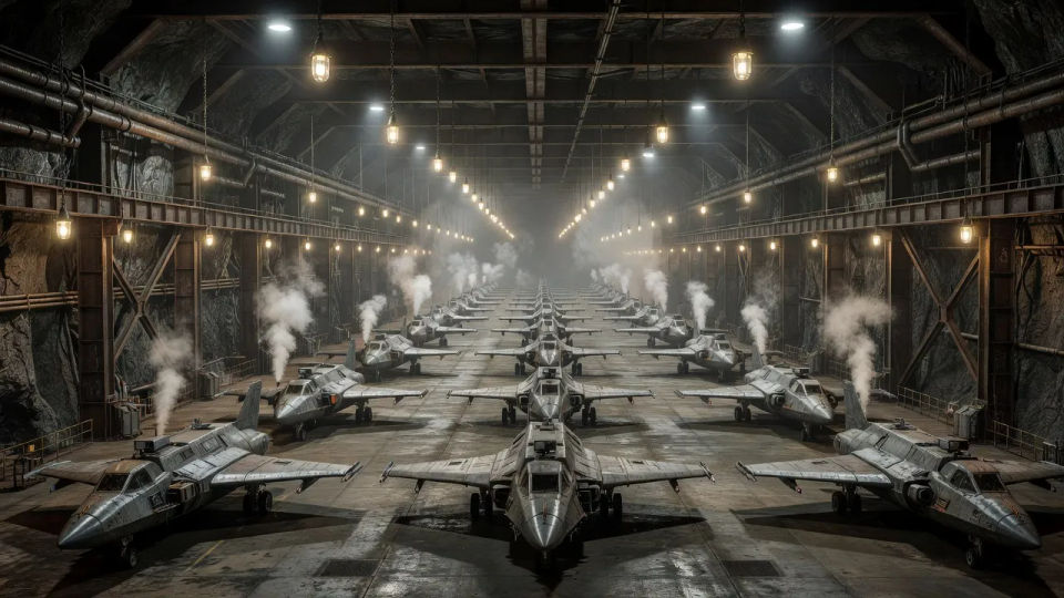 Underground diesel hangar