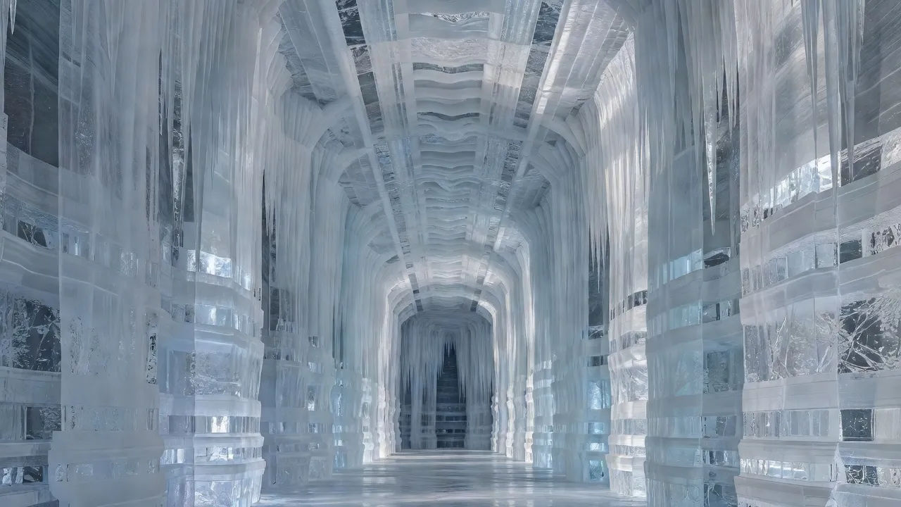 Frozen waterfall gallery