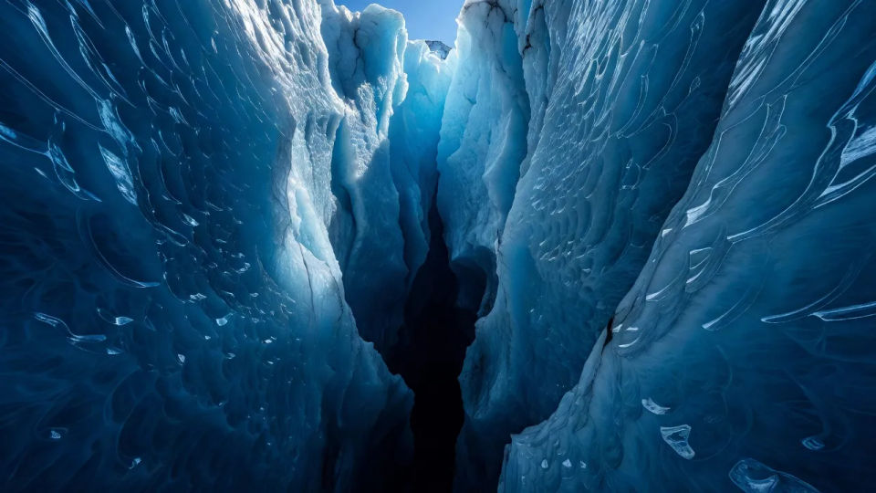 Crevasse descent