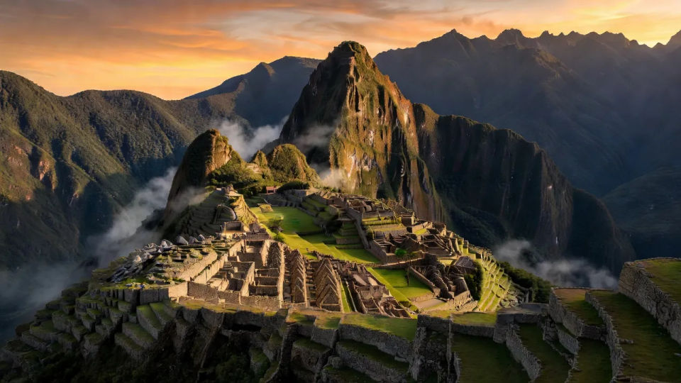Sunrise over the terraces