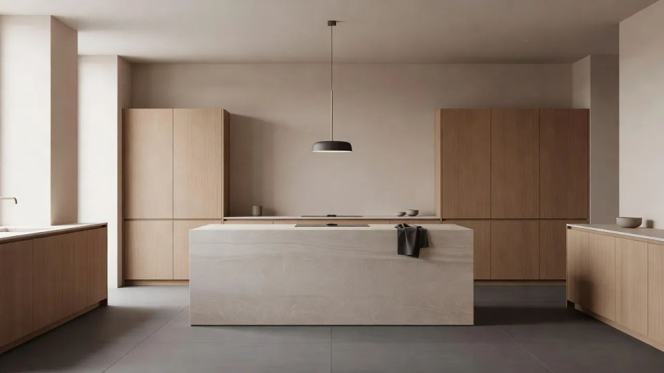 Minimal Japandi kitchen