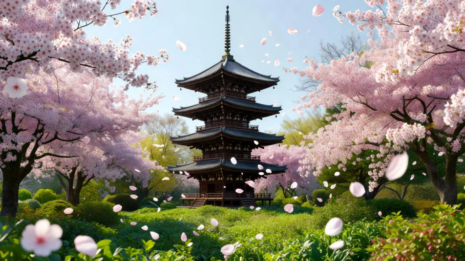 春日宝塔庭院
