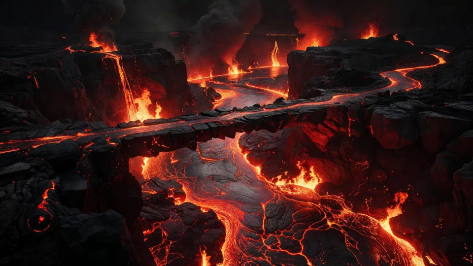 Obsidian bridge crossing