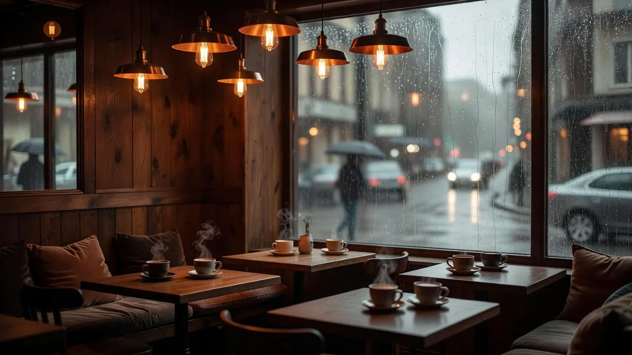 Cozy cafe corner