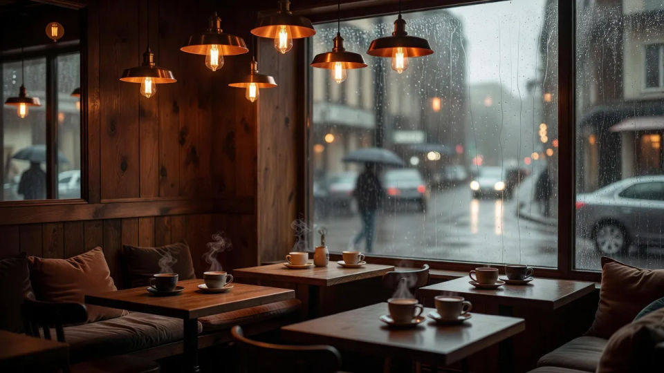 Cozy cafe corner
