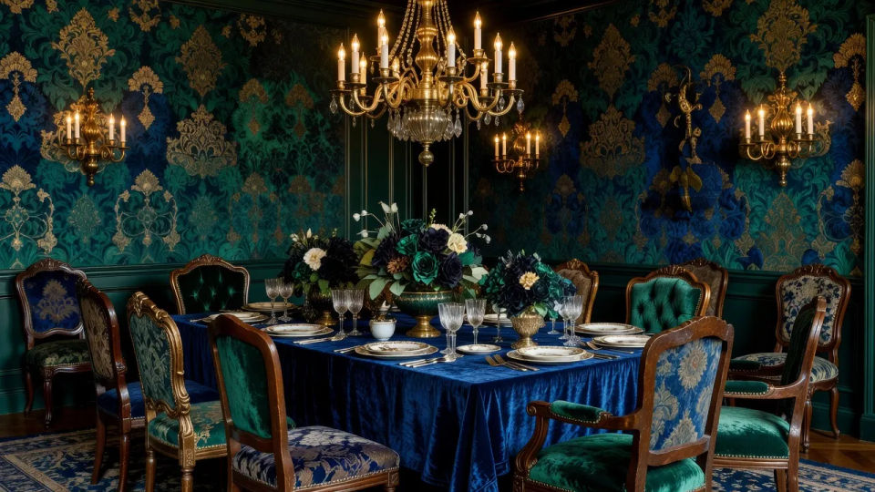 Statement maximalist dining room