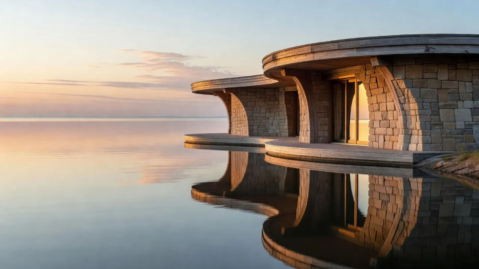 Lakeside organic retreat