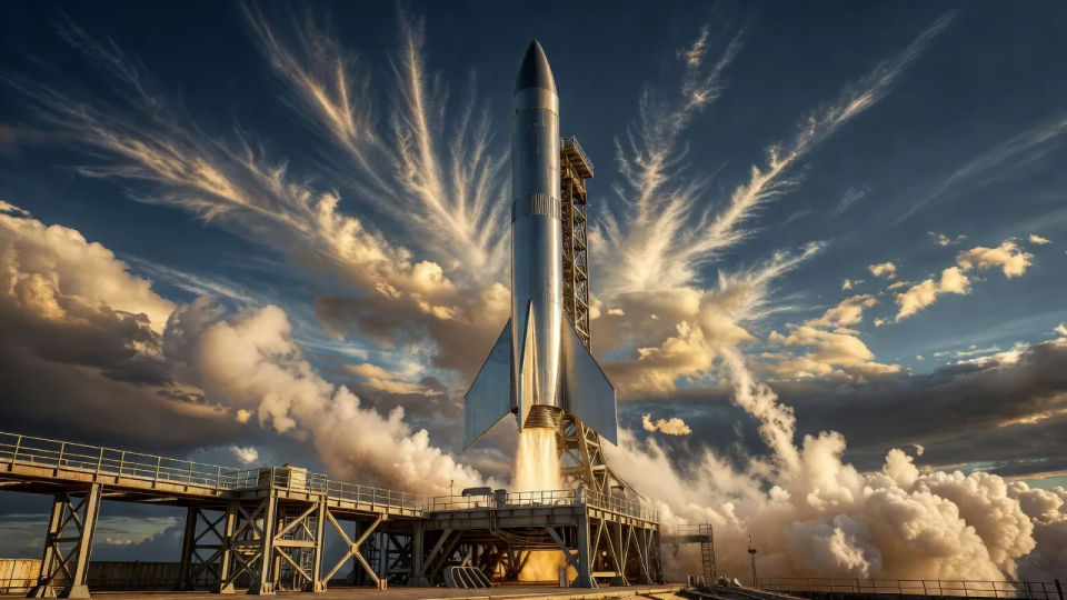 Rocket launch gantry