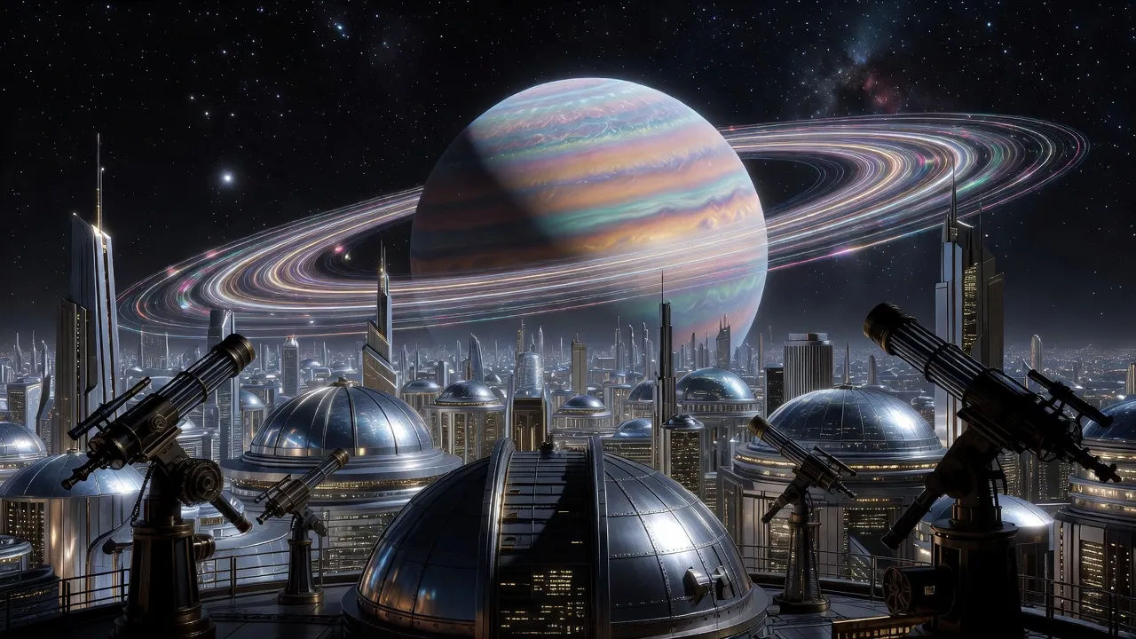 Ringed planet observatory