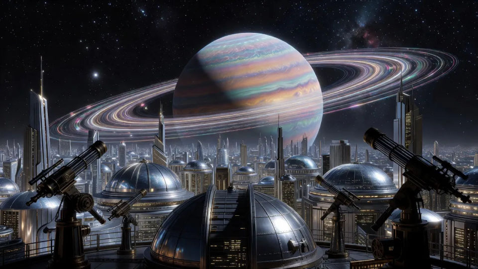 Ringed planet observatory