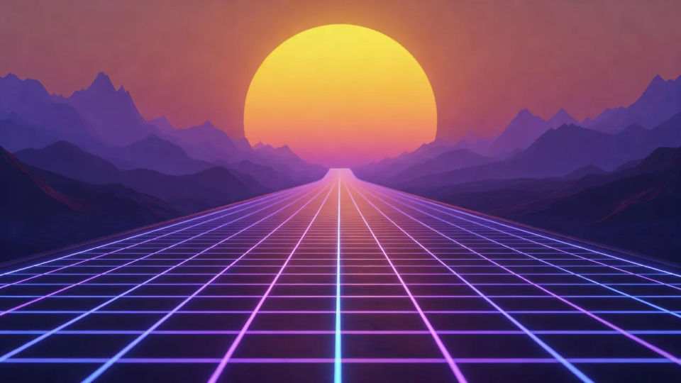 Open sunset highway