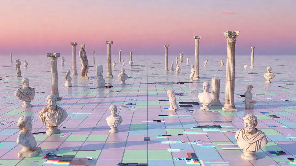 Marble ruins on the grid