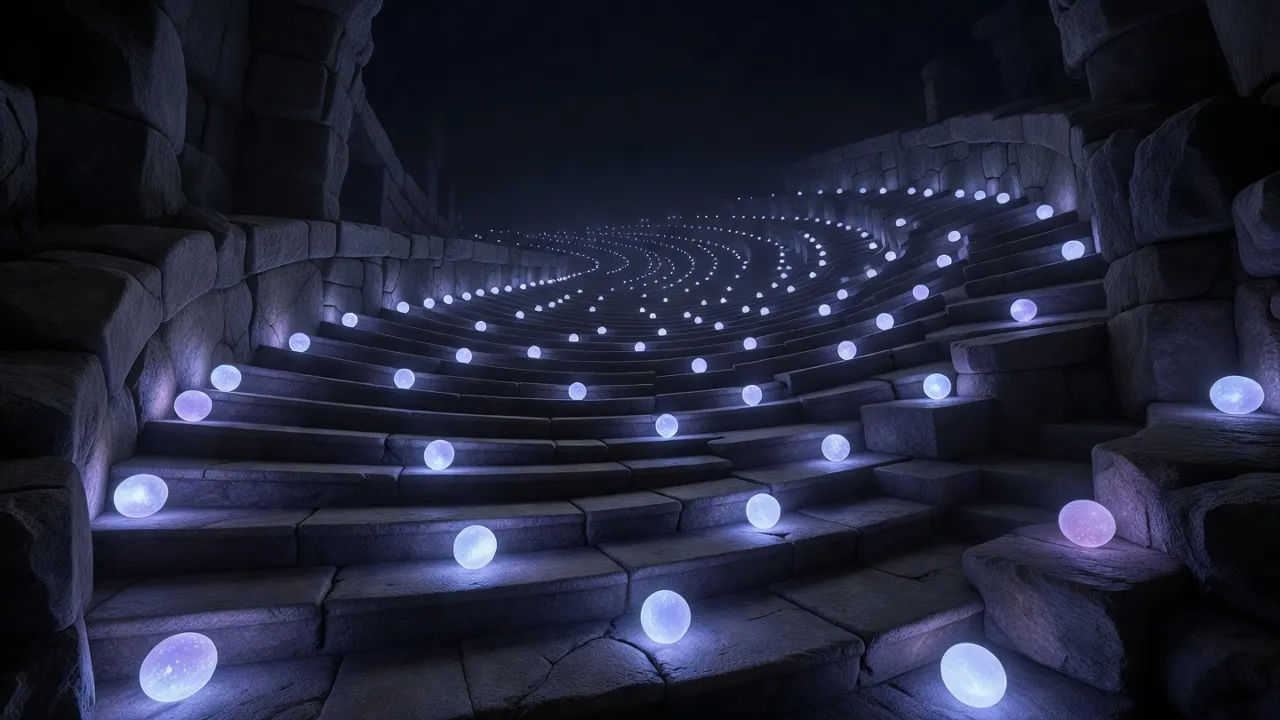 Spiral stair ascent