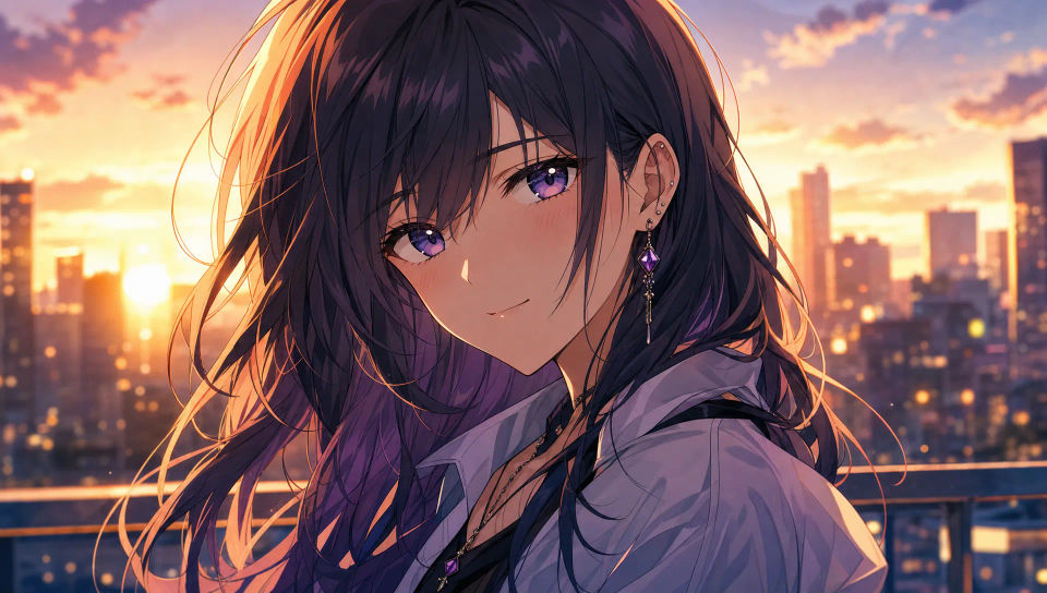 Character portrait at golden hour