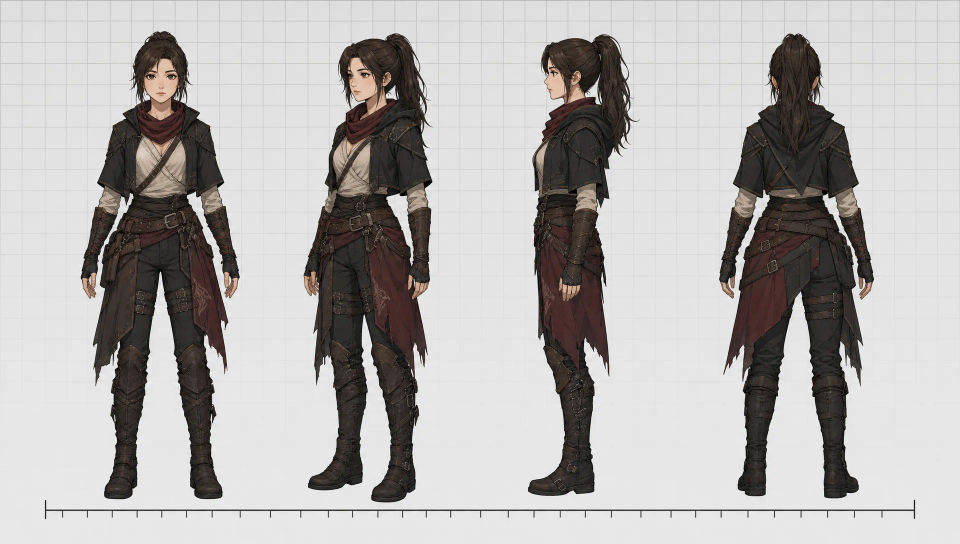 Full three-view turnaround
