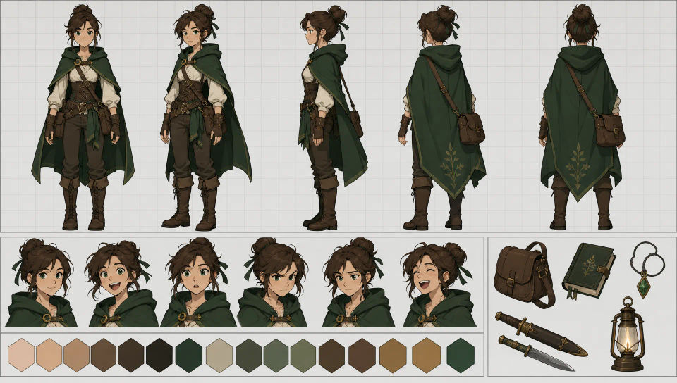 Full model sheet layout