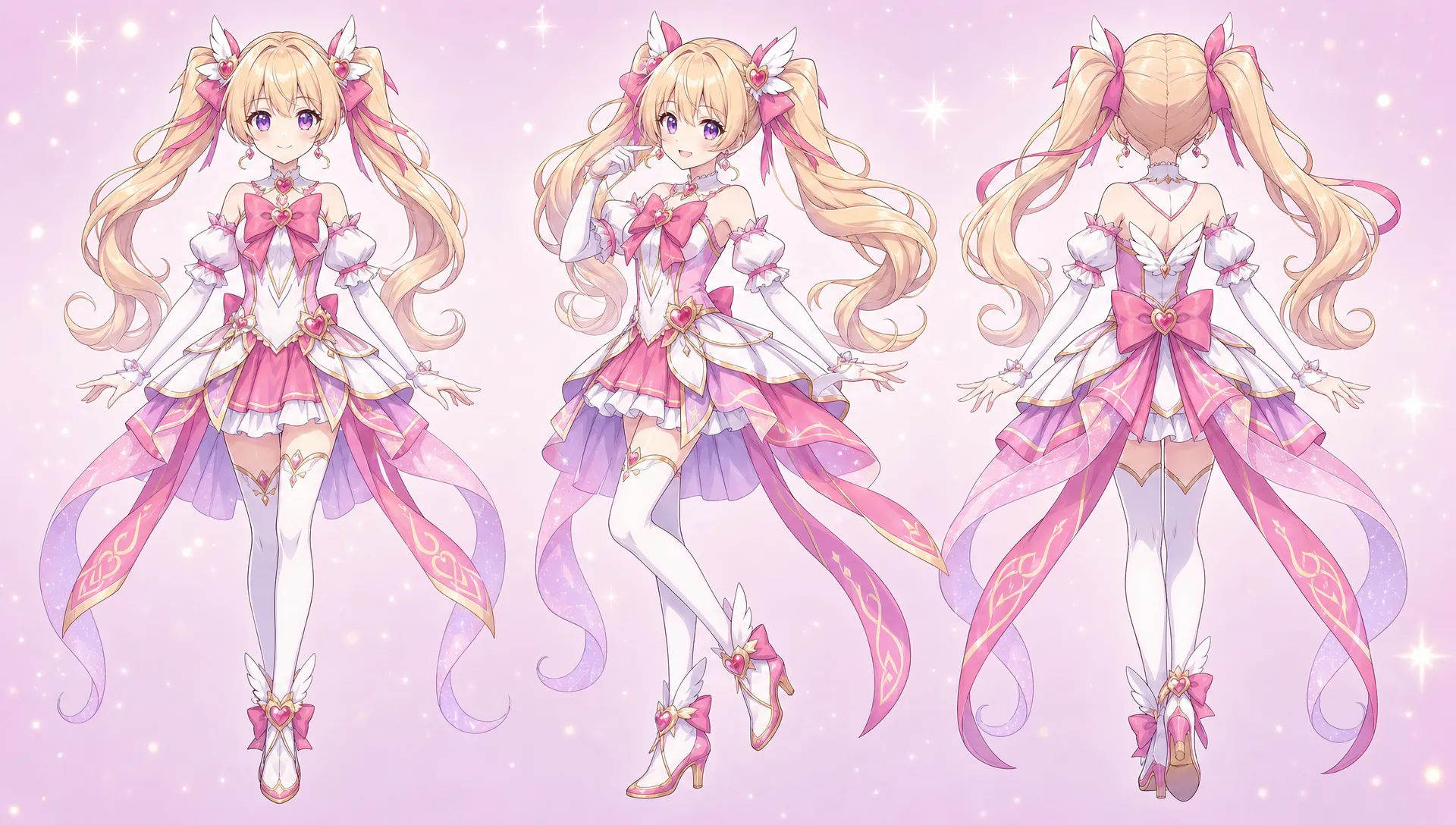 Transformation pose turnaround