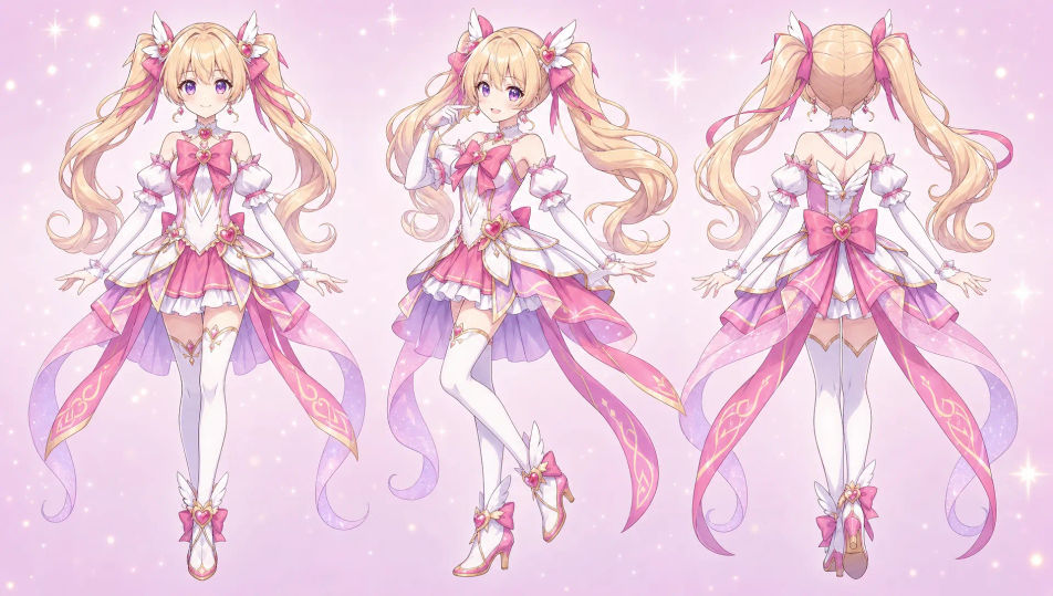 Transformation pose turnaround