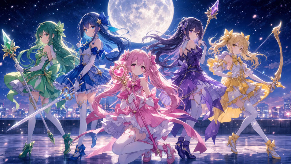 Team lineup on a rooftop