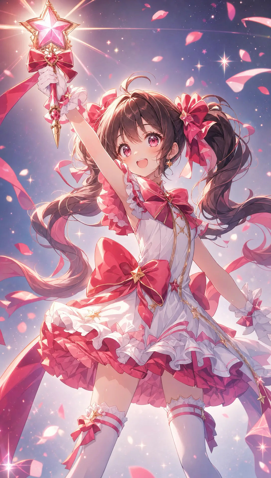 【一点物】 AIイラスト 「創作魔法美少女 色紙アート 魔法少女キャラクターのai画像 | Morphic