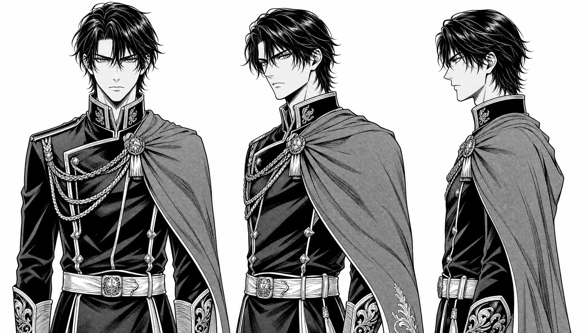 Three-quarter character turnaround
