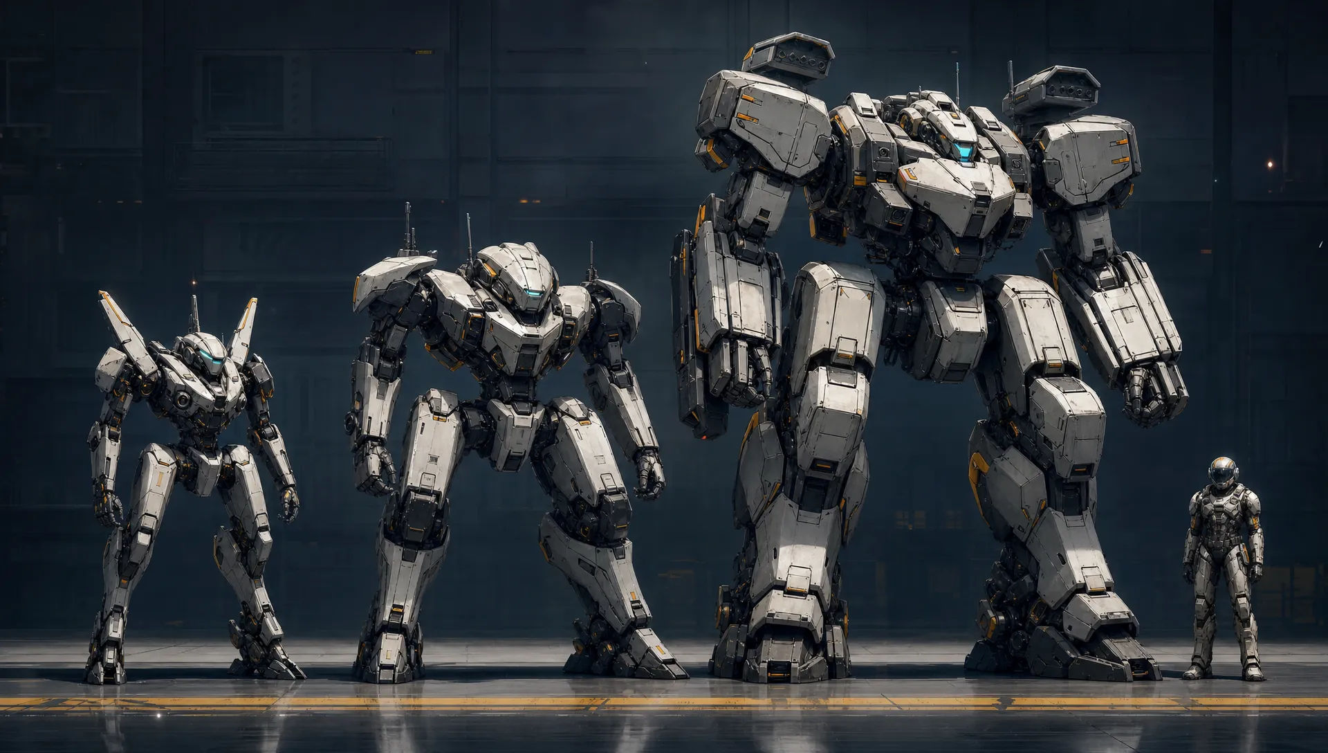 Scale comparison lineup