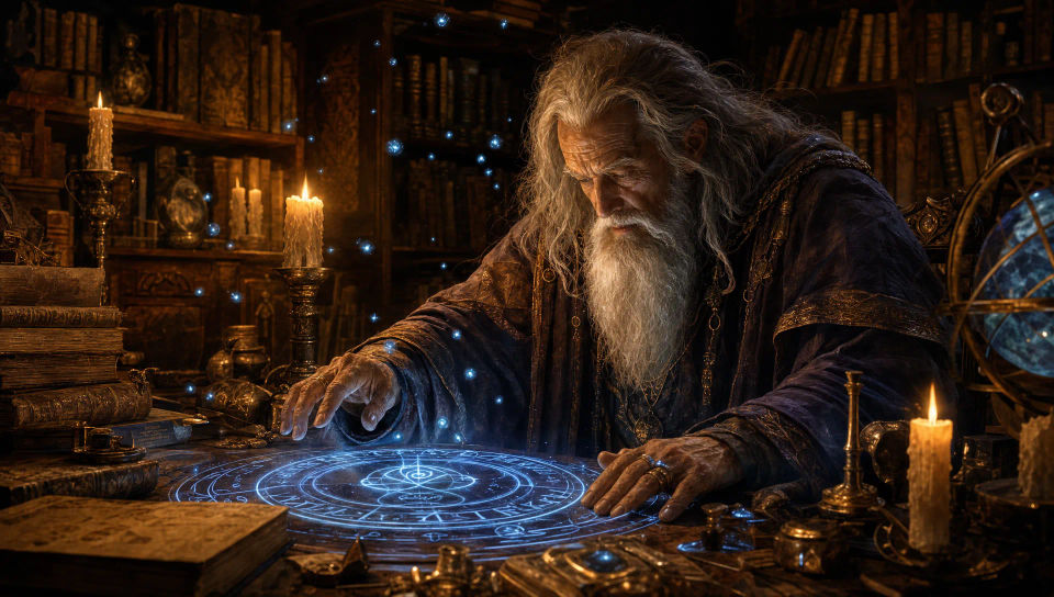 Arcane study portrait