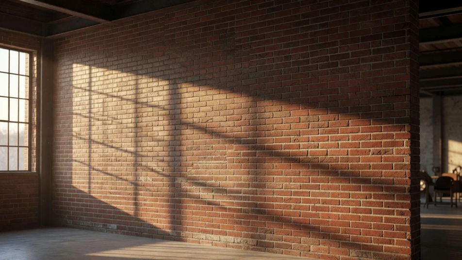 Loft interior wall