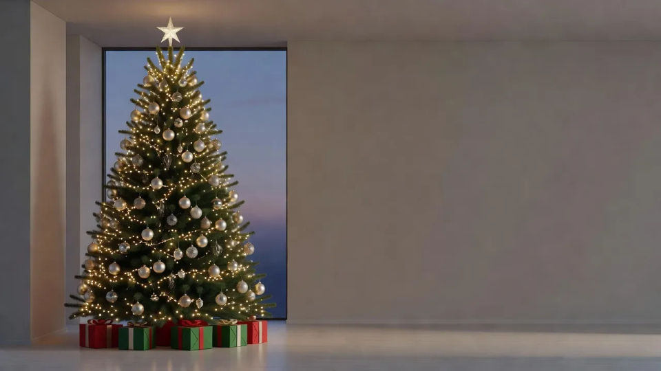 Card layout with greeting