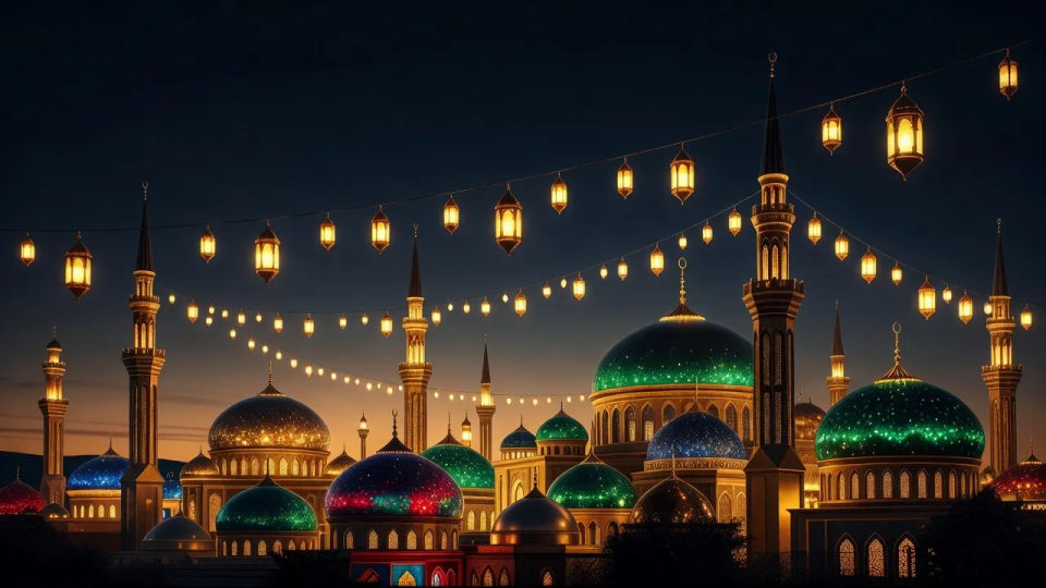 Lantern skyline panorama