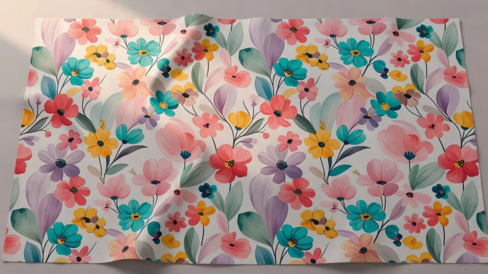 Fabric flat-lay