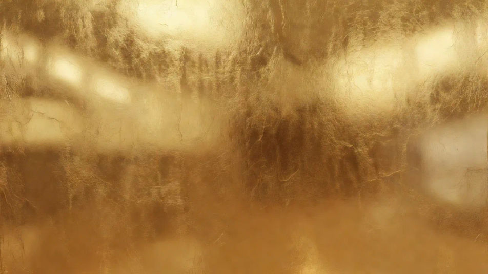 Gilded wall wide shot