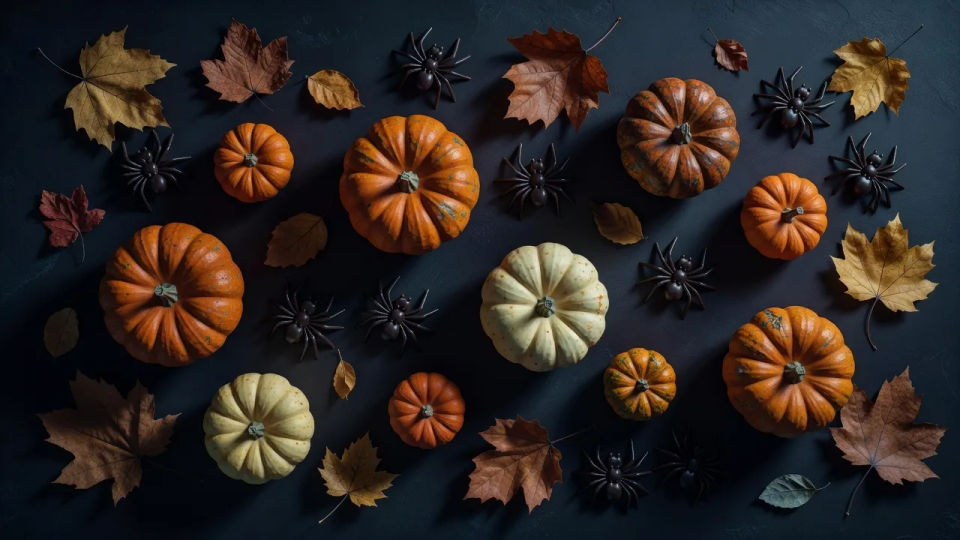 Festive flat-lay banner