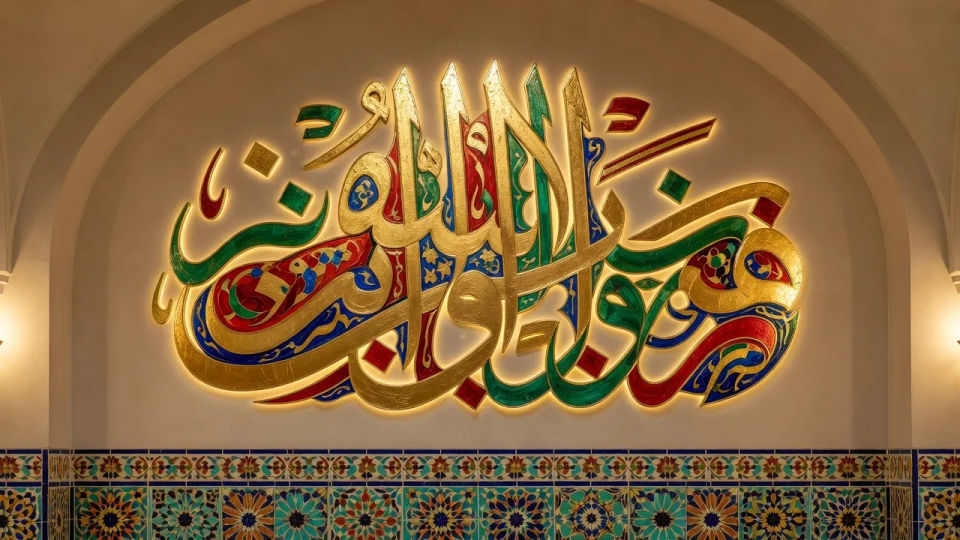 Mosque-interior panorama