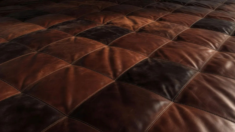 Upholstered panel wide shot
