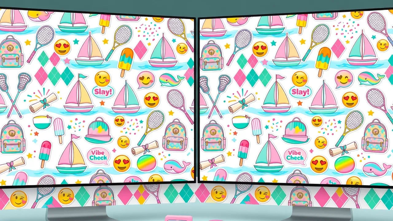 Dual-monitor spread