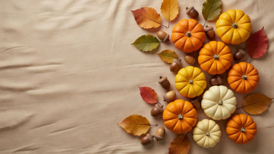 Festive flat-lay banner