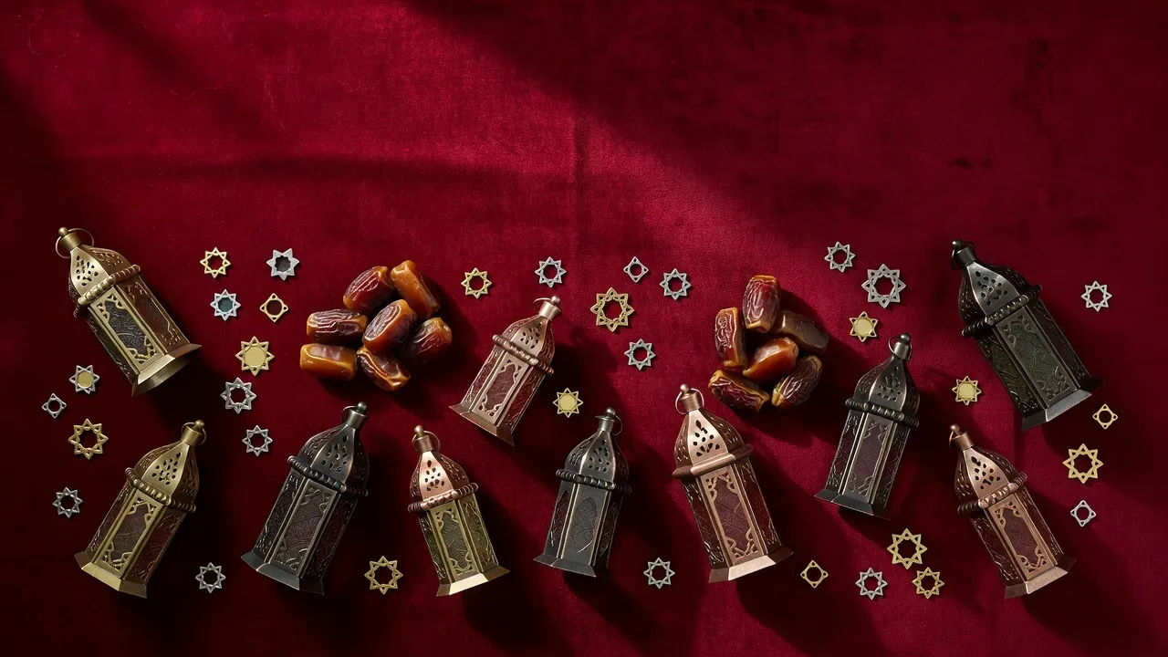 Ornamental flat-lay
