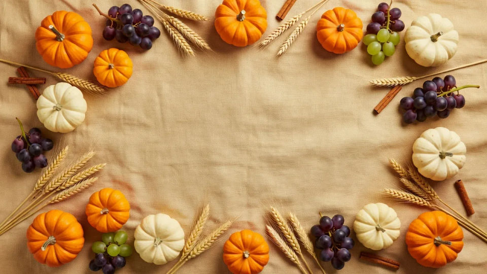 Festive flat-lay banner