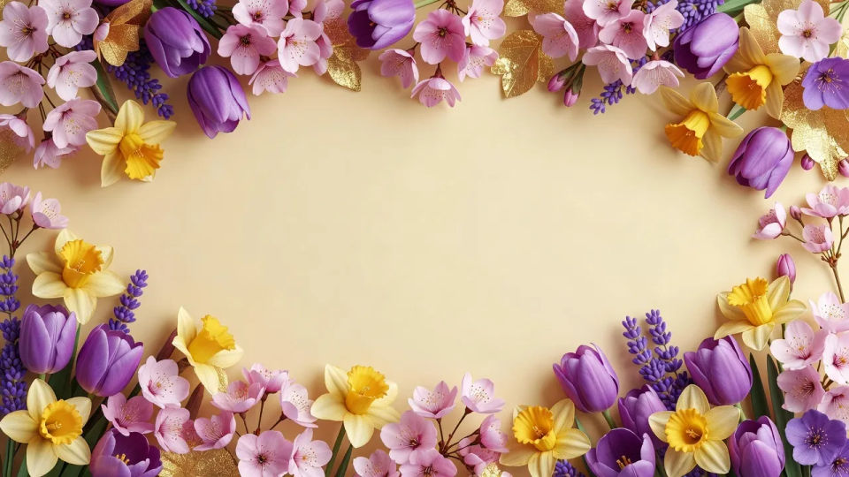 Floral banner wide
