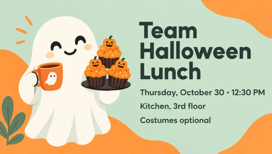 Office Halloween lunch