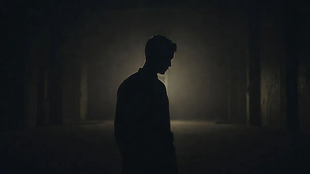 Backlit silhouette crop