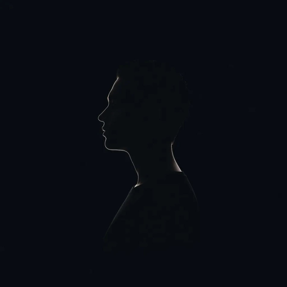 Side-profile silhouette crop