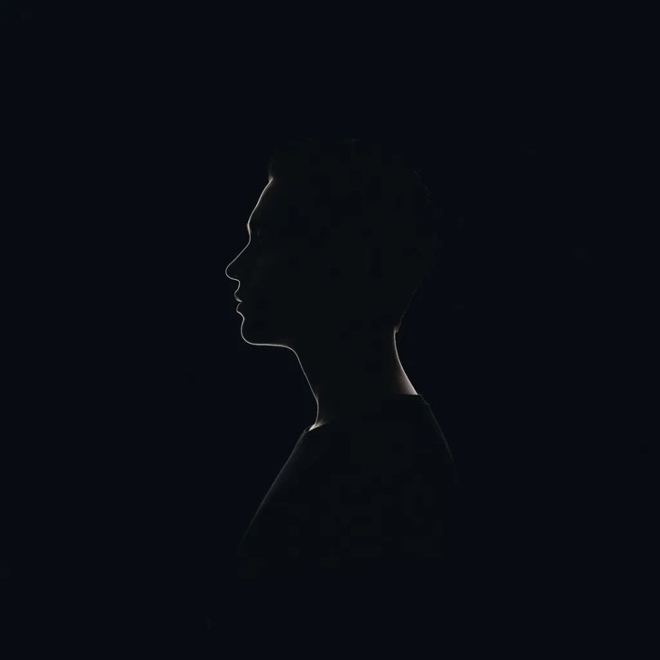 Side-profile silhouette crop