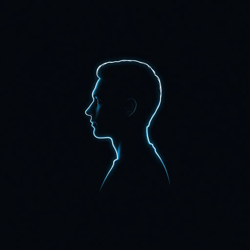 Side-profile silhouette crop