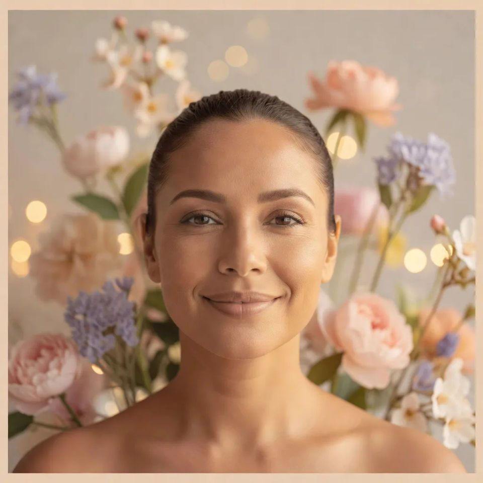 Floral backdrop crop