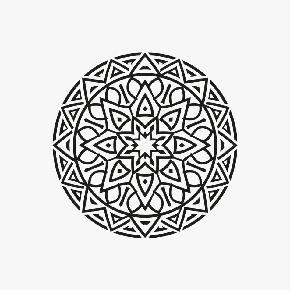 Centred medallion crop